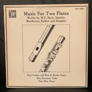 MUSIC FOR TWO FLUTES CLASSICAL VINYL LP